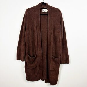 UGG Chocolate Brown Kallie Cardigan Sweater Size Medium